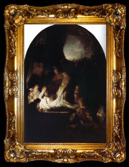 framed  REMBRANDT Harmenszoon van Rijn The Entombment of Christ, ta009-2